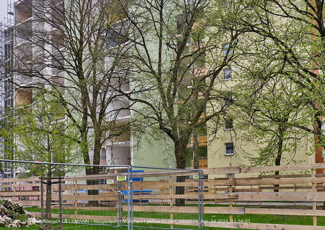 24.04.2023 - Baustelle der Großsanierung Kurt-Eisner-Straße in Neuperlach